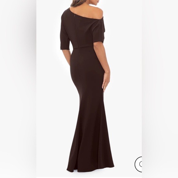 Sz 10 Amazing Betsy and Adam chocolate brown scuba dress - Picture 2 of 8